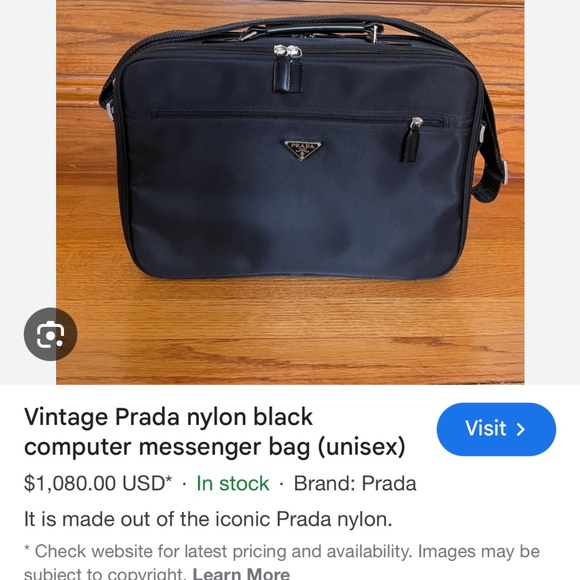 PRADA NYLON BRIEFCASE - Picture 3 of 6